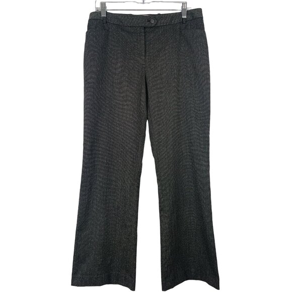 Calvin Klein Womens Modern Fit Dress Pants Black Gray Bootcut Size 12P - Picture 1 of 11